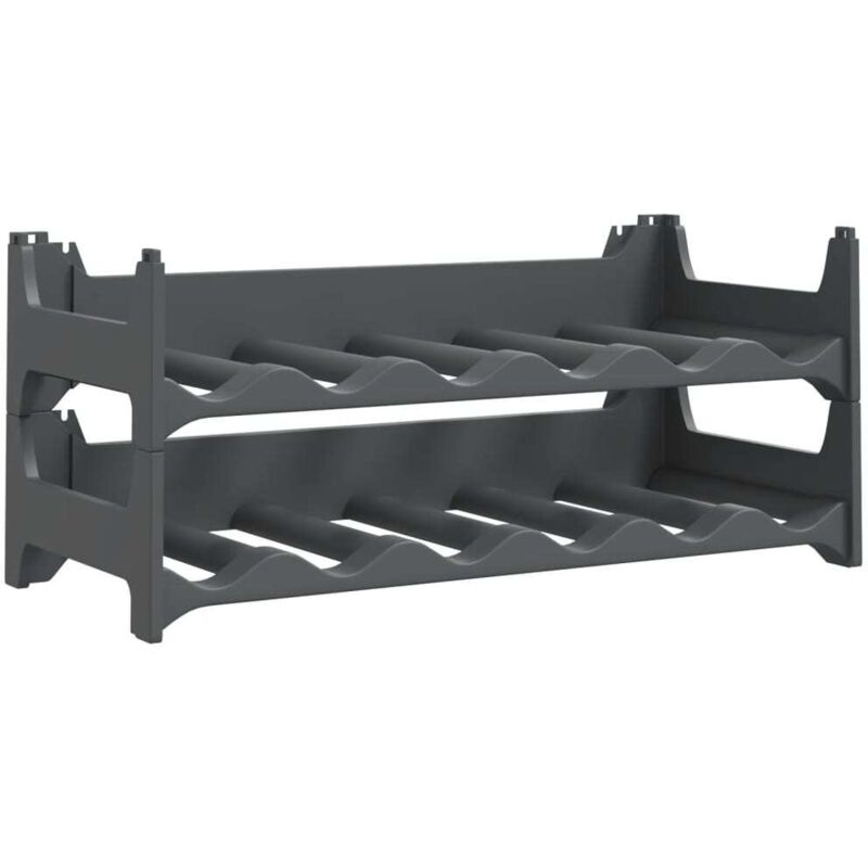 Wine Rack for 12 Bottles pp Stackable Vidaxl