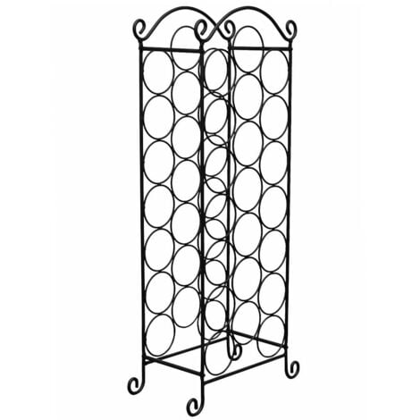 Wine Rack for 21 Bottles Metal vidaXL
