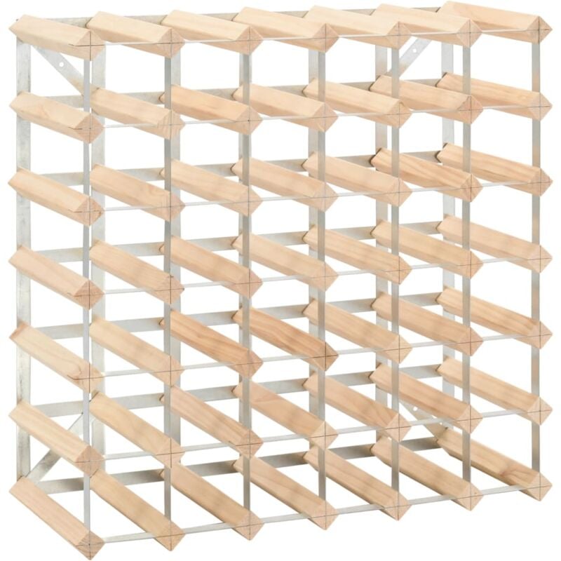 Vidaxl - Wine Rack for 42 Bottles Solid Pinewood