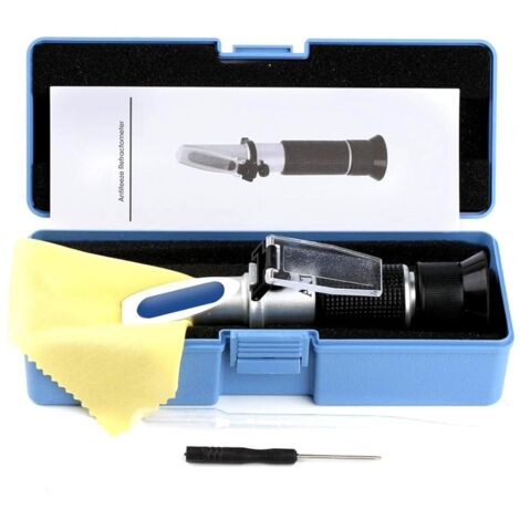 Winemaker's refractometer potential alcohol content: 0-25% Sugar: 0-40% with ATC for wine Brix brewing to measure sugar content in order to produce a better wine.