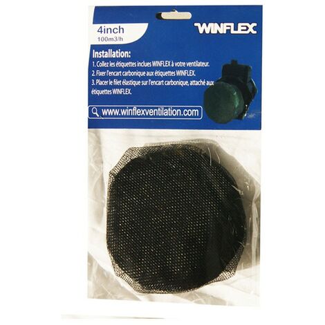 Winflex - BEAST DEFENDER 100mm filtre de protection insectes , pour extracteur d'air