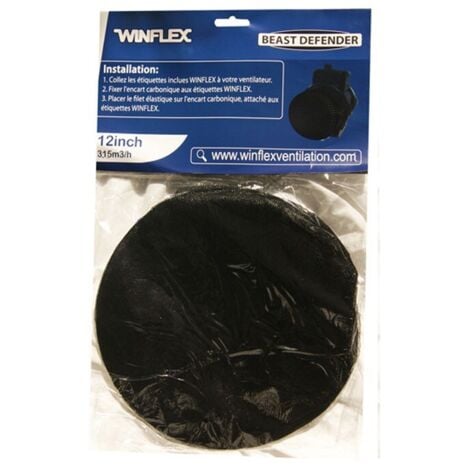 Winflex - BEAST DEFENDER 315mm filtre de protection insectes , pour extracteur d'air