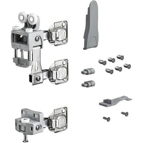 FP WingLine L, Laufteilset m.u. Führung mit Schließautomatik, 25 kg grau, re