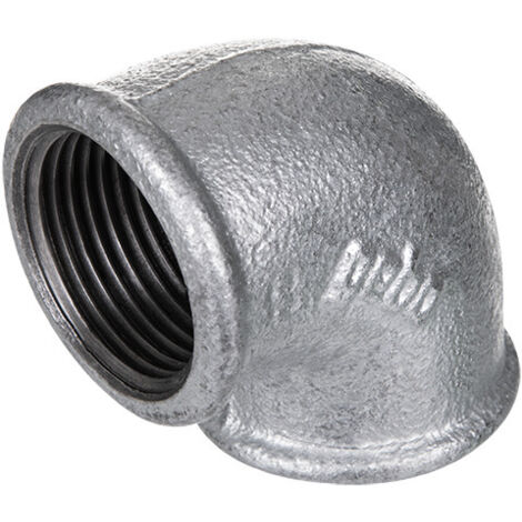 Winkel 90 Grad, 2 1/2" IG Temperguss verzinkt  90