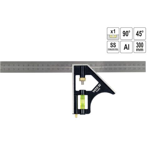 Winkel of Kombination of 300 mm Winkelmesser mit Winkel of anschlag Zählerskala Winkel of Genauigkeit