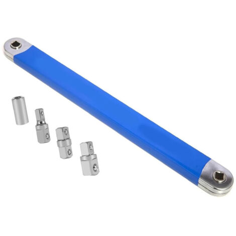 Winkel-Verlängerungsschlüssel mit 1/2", 1/4" und 3/8" Antriebsadapter, Winkel-Verlängerungsschlüssel für Mechaniker und Handwerker in der Garage