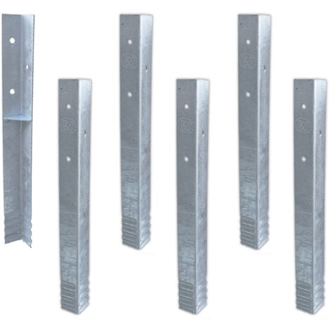 Winkelanker-Set 8 Stück für Spielturm und Schaukel, feuerverzinkt, 500 x 45 x 45mm