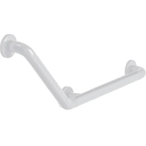 Winkelgriff Normbau aus Nylon, 135°, weiß, korrosionsgeschützter Stahlkern, 501 x 312 mm - 0464060019