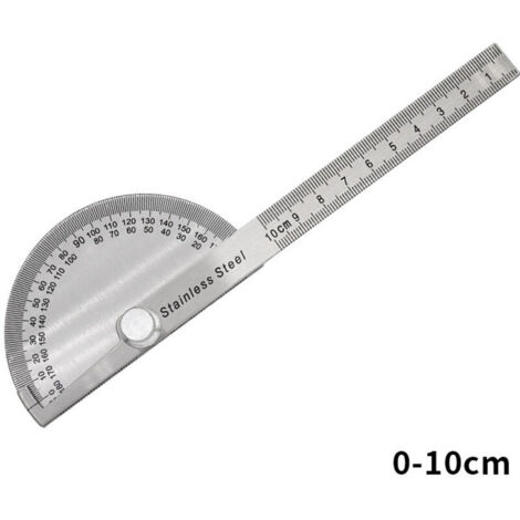 Winkelmesser aus Edelstahl, 0–180°, Messarm, Winkelmesser, Ingenieurwerkzeug, Winkelmesser mit 100-mm-Skala, universeller Winkelmesser zum Zeichnen und Malen