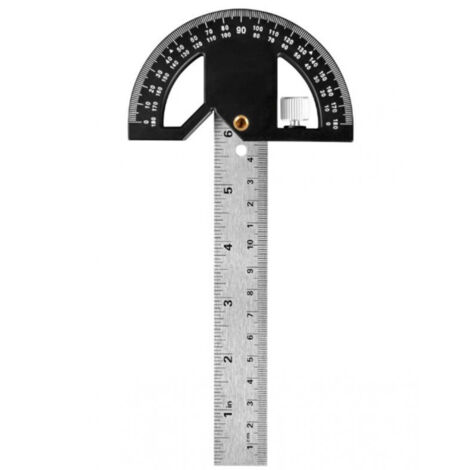 Winkelmesser für Holzbearbeitung und magnetischer Winkelmesser, 304 mm, 0-180° Winkelmesser zum Anzeichnen und Zeichnen von Messungen