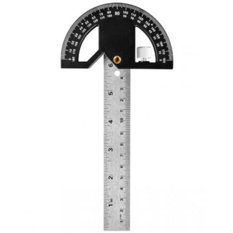 Winkelmesser für Holzbearbeitung und magnetischer Winkelmesser, 304 mm, Winkelmesser 0-180 ° für Markierungszeichnungen