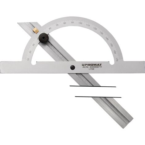 Universal Winkelmesser analog 5' mit Schienen 150/200/300mm 