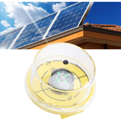 [Winkelmesser] Solarführung für vertikale Paneele, Messkompass, 4,2 cm Durchmesser, gelbes ABS