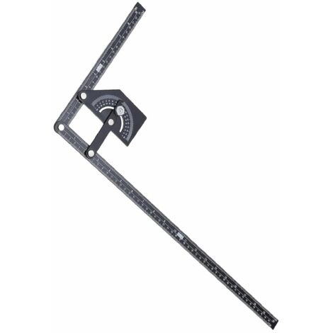 Winkelmesser von 0 bis 180 Grad, abgeschrägter Winkelmesser aus Aluminiumlegierung, verstellbares Messlineal für Heimwerkerprojekte in der Holzbearbeitung