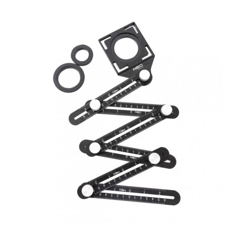 Winkelschablone 6 Arme aus Aluminium