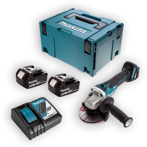 Winkelschleifer 18V LXT Ø125 mm (2x5,0 Ah) in MAKPAC - MAKITA DGA506RTJ