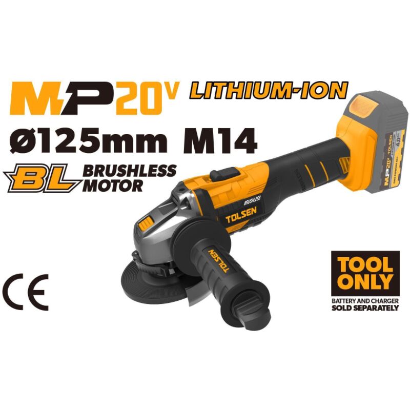 Winkelschleifer 20v Brushless Serie Mp20v Tolsen