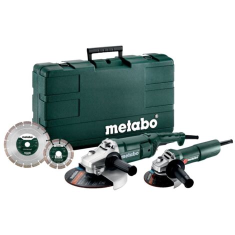 Winkelschleifer ComboSet WE 2200-230+W 750-125+ 2 Scheiben