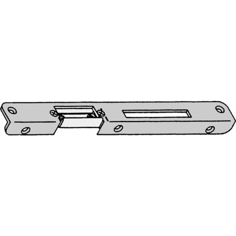 Winkelschließblech Edelstahl geschliffen LS 25x16,5x3/172/250/AT/NL10