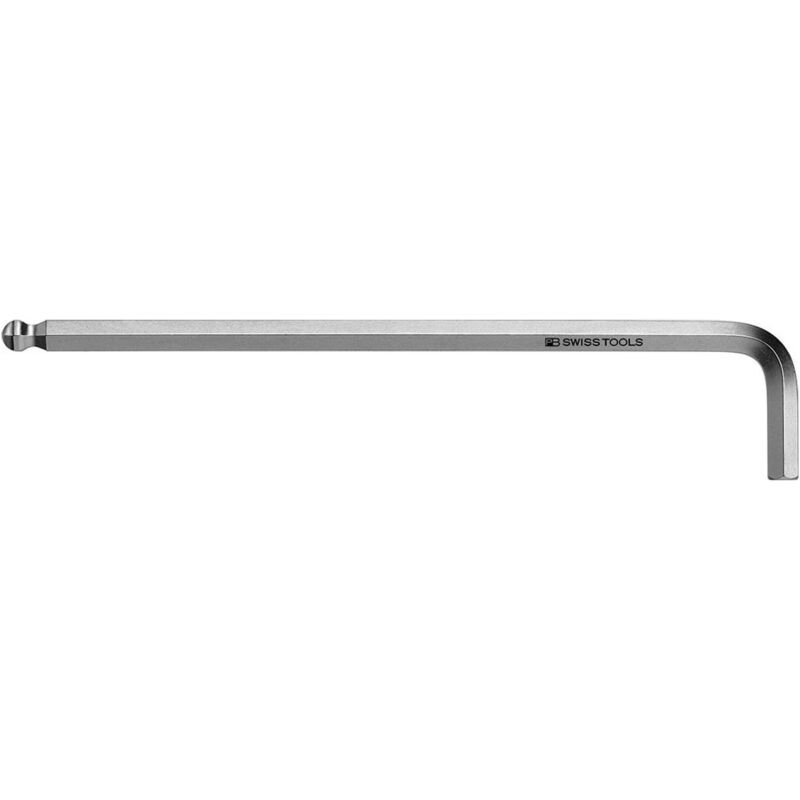 Pb Swiss Tools - Winkelschraubendreher DIN911L lang 7/64' Kugelkopf verchromt