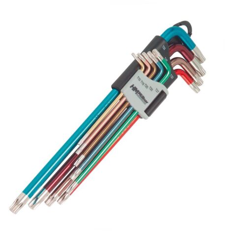 Winkelschraubendreher-Satz farbig TX 10-50
