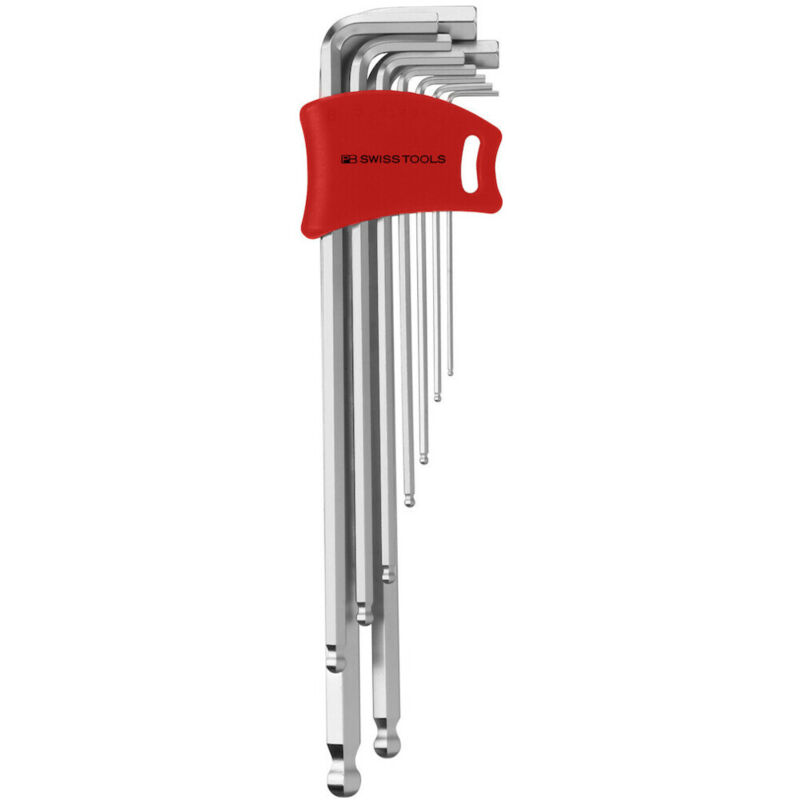 Image of Pb Swiss Tools - Winkelschraubendreher- Satz im Kunststoffhalter 9-teilig 1,5-10mm dh Kugelkopf p