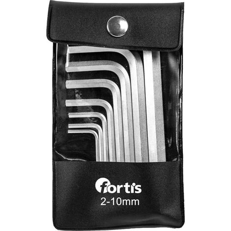 Winkelschraubendreher- Satz in Tasche 8-teilig 2-10mm FORTIS