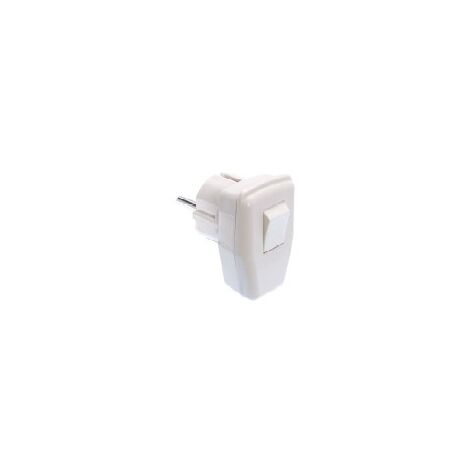 Winkelstecker + Schalter schwarz für Leitung bis max. 1,5mm² IP20