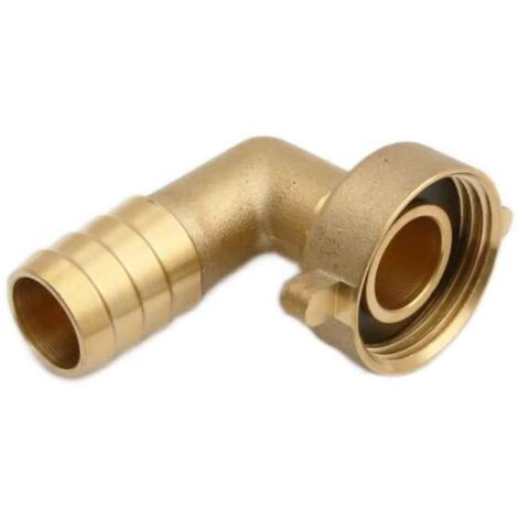 Winkelverschraubung messing flach dichtend 3/4'' x 1'' Schlauchverschraubung abgewinkelt