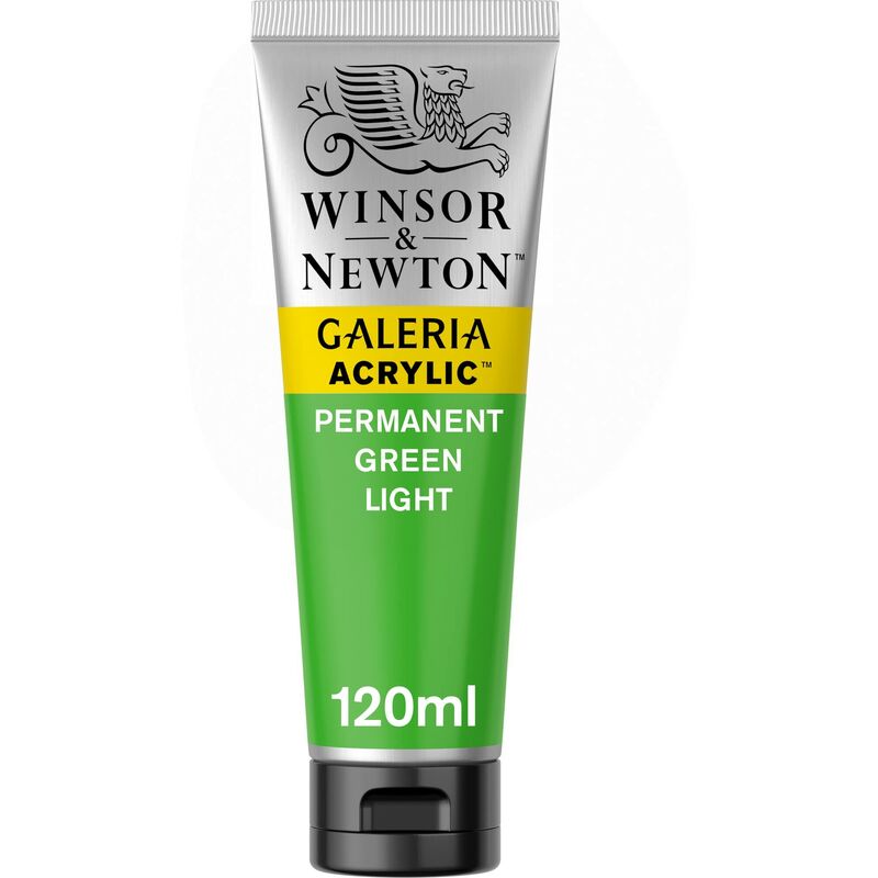Image of Winsor&newton - Winsor and Newton Galeria Colore Acrilico - Verde Chiaro Permanente - 120 ml (Confezione da 1)