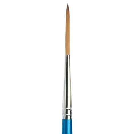 Winsor & Newton Cotman 5303003, Pennello, Legno, Nr. 3 - 2 mm, Rund - Takelage - Pinsel, kurzer Stiel, Blu