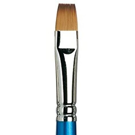 Winsor & Newton Cotman WN5305012, Pennello, Legno, Nr. 12 - 12 mm, Flach - Pinsel, langer Stiel, Blu