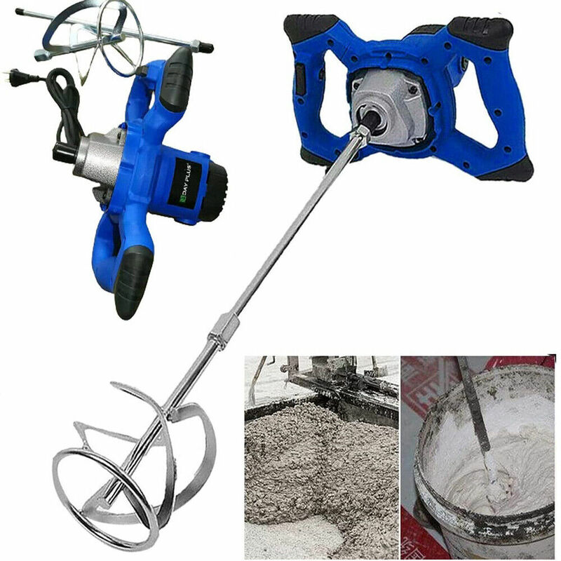 Briefness - Electric Cement Paddle Mixer 2600W Portable Concrete Mortar Mixing Machine 240V