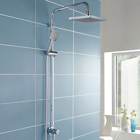 Winstead Modern Exposed Square Shower Single Mode Handset and Riser Rail Kit