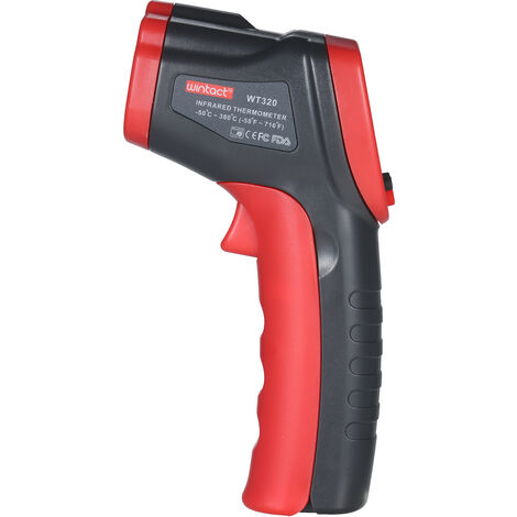 Wintact Berührungsloses Infrarot-Thermometer -58 bis 716℉ Präzisions-Digitalthermometer, sofort ablesbares Temperaturmessgerät für Lebensmittel, Wasser, Kühlschrank, HLK, Kfz-Mechaniker, Elektriker