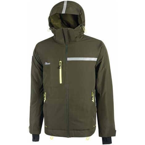 Winter-Arbeitsjacke wasserdicht WINK - Dunkelgrün 5XL