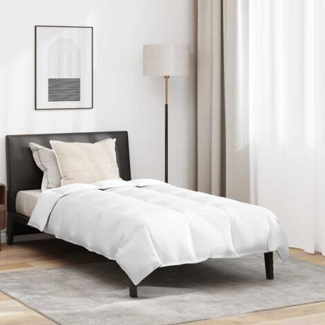 Winter Duvet with Pillow 2 pcs White Down Feather vidaXL
