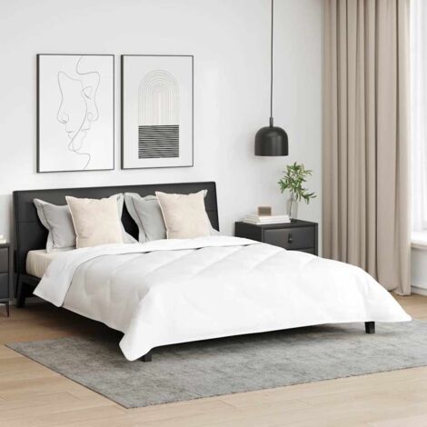 Winter Duvet with Pillow 3 pcs White Microfiber vidaXL