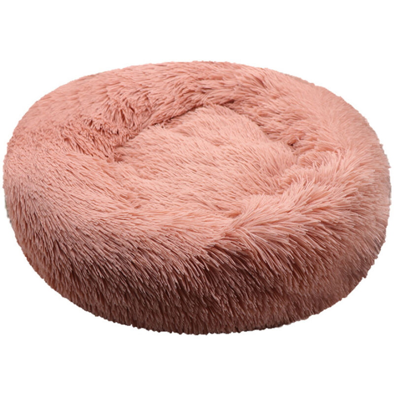 

Winter Keep Warm Colchon para mascotas antideslizante Colchon para mascotas de felpa redonda para mascotas pequenas y medianas,Rosa, 40cm