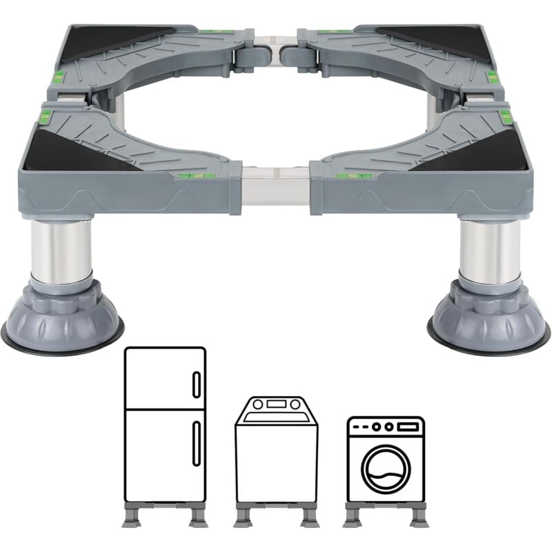 Winter Shore Support Lave Linge & Appareils Blancs - Rehausseur Cuisiniere, Sèche-linge, Mini Frigo Universel - Socle Machine à Laver Surelevee