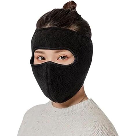 Winterfleece-Gesichtsmaske, Vollgesichtsmaske, winddichte Outdoor-Maske, dicke und wiederverwendbare atmungsaktive Gesichtsmaske zum Skifahren und für kaltes Wetter