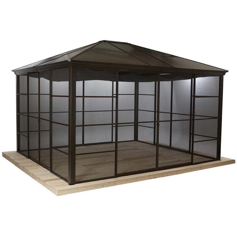 Sojag - Pavillon Castel 10x12, Bronze, 298 X 362 X 283 Cm (l X B X H), Aluminium