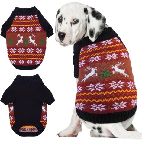 WINTERPULLOVER WEIHNACHTSPULLOVER SWEATSHIRT KLEIDUNG FÜR HUND KATZE S