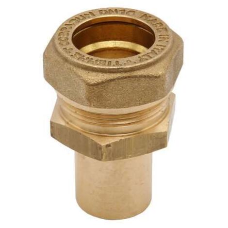 Wip-Metal-Connect Schnellkupplung für Edelstahlwellrohr DN16 mit Rohrstutzen 22mm RSM22-4005