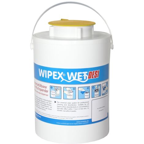 WIPEX NORDVLIES WET Feuchttuchspender, gelb Kunststoff
