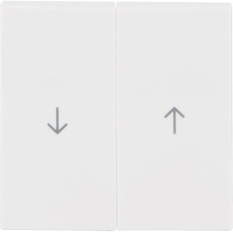 Wippen Berker 16258989 mit Aufdruck ''Pfeil'' polarweiß, glänzend