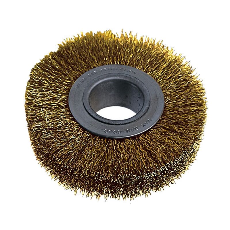 200X29X80MM 30SWG Brass Coated Wire Brush - Kennedy