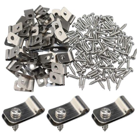 Wire Fence Clips, 200 Pieces Fence Wire Clamps--