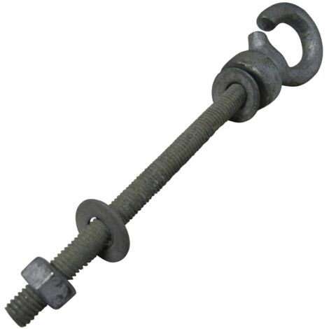 Wire Mesh Fencing Fixing Hooks (Galvanised Intermediat Post Double 3/8" 10MM 4")