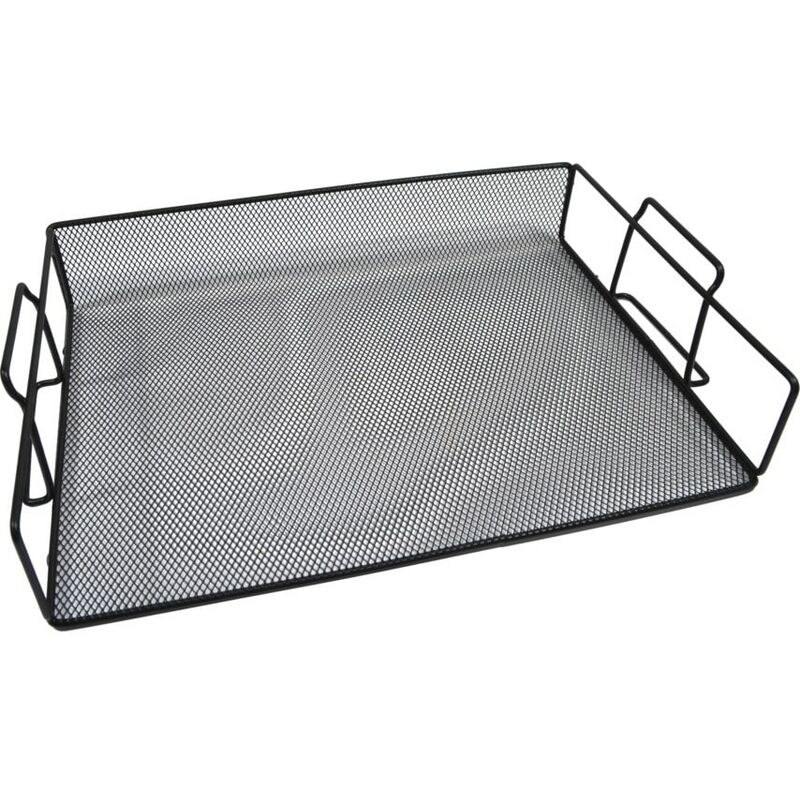 Offis Wire Mesh Wide Entry Letter Tray Black